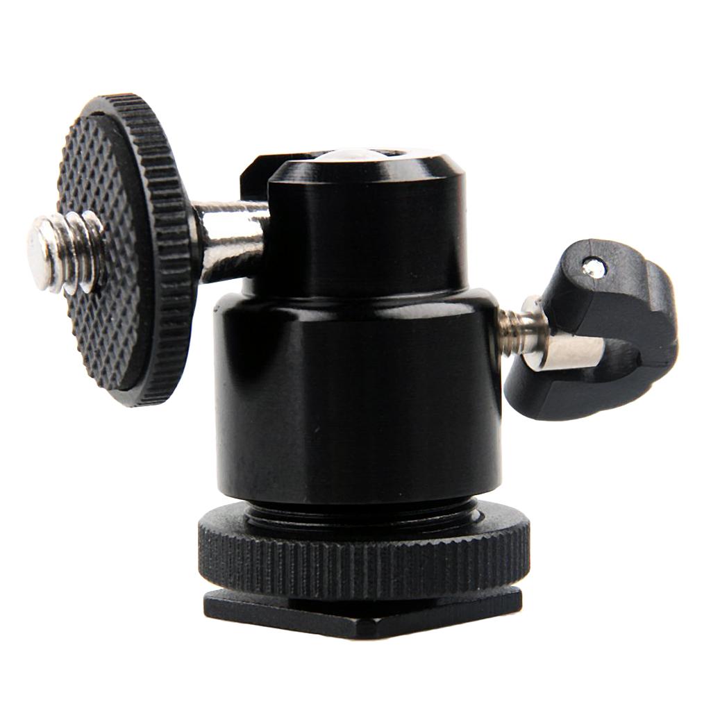 1/4'' Mini Smart Ball Head Bracket/Holder/Mount fr Camera Tripod Hot Shoe