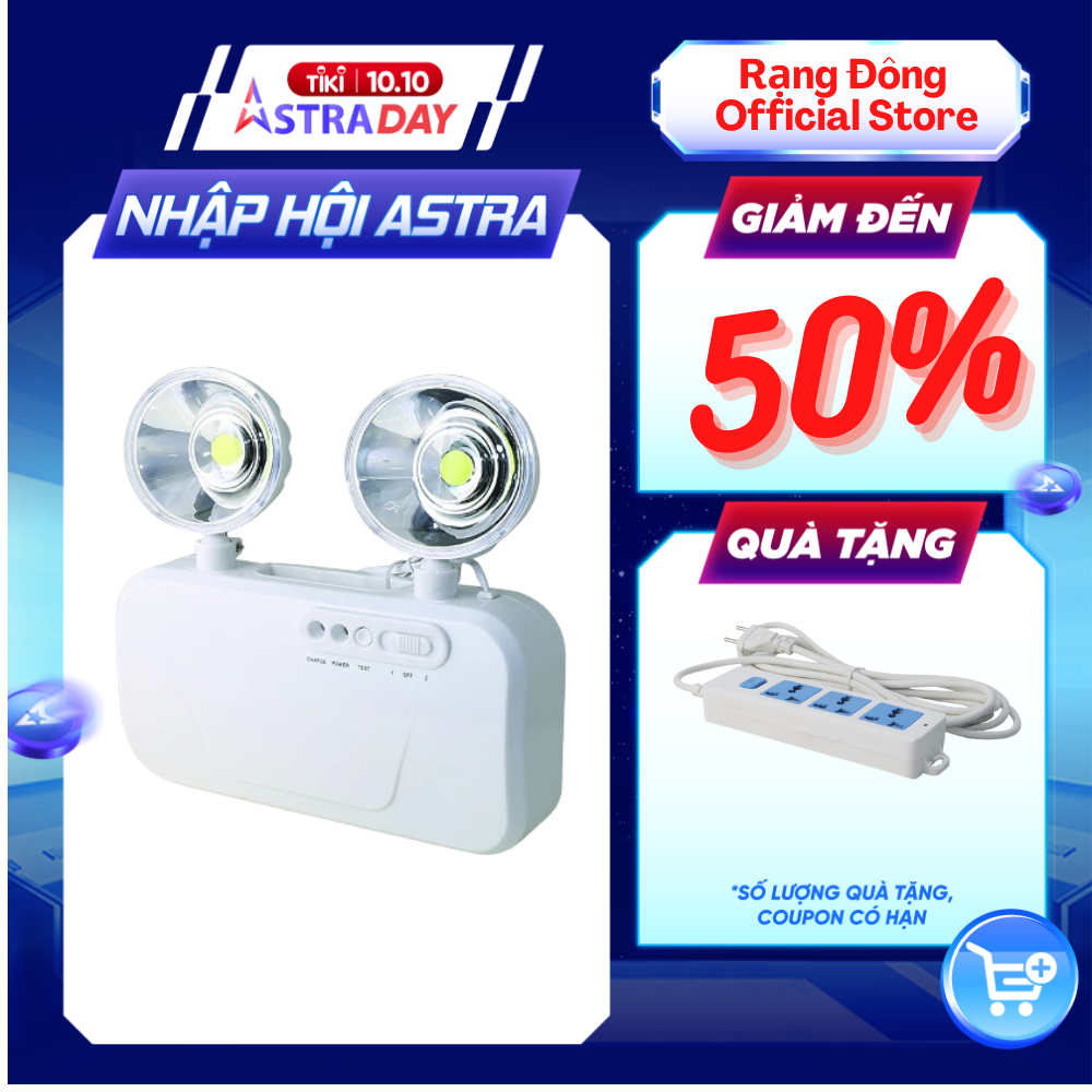 Đèn LED Chiếu sáng Khẩn cấp Rạng Đông Model: D KC02 10W