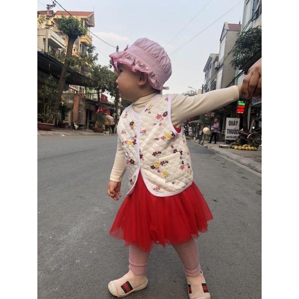 -Áo khoác gile sơ sinh trần tám cho bé hàng xuất dư lẻ size