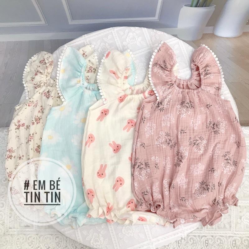 Body muslin cánh tiên cho bé gái ( size 6 đến 14kg) - 1