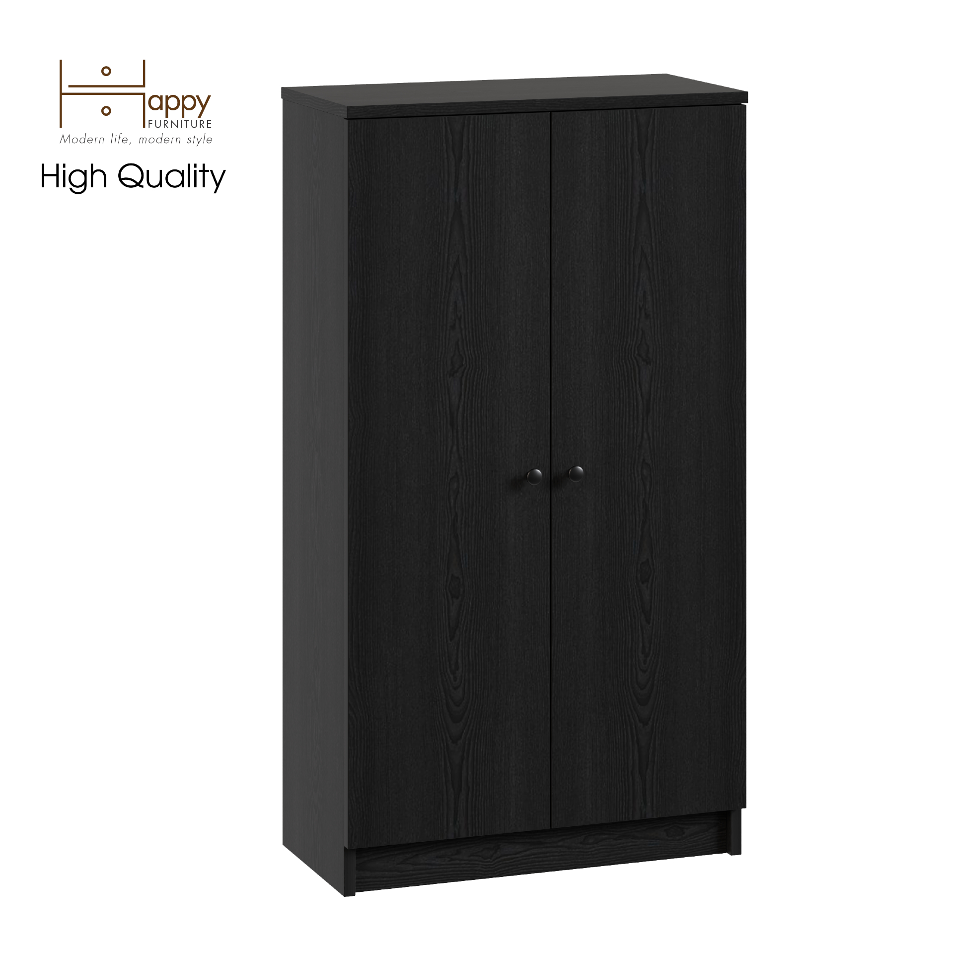 [Happy Home Furniture] CATY, kệ sách 3 tầng - 2 cửa mở,  60cm x 30cm x 109cm (DxRxC), KSA_003
