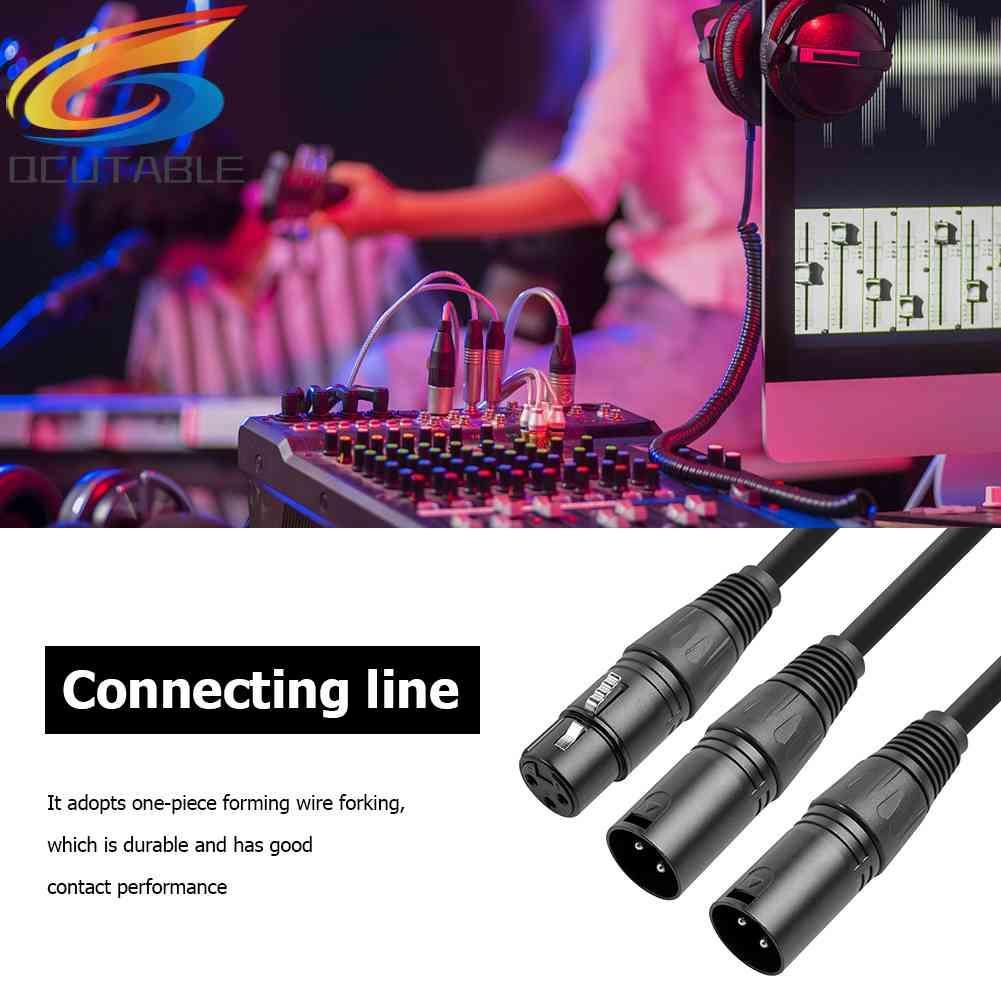 Cáp Chia 3 Pin XLR Sang XLR KéP HìNh Chữ Y 50cm - MàU Đen