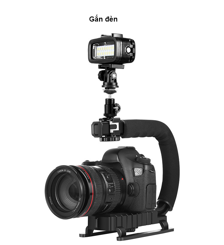 Bộ phụ kiện gắn máy quay hành động gopro lắp máy ảnh, gimbal, tay quay phim Puluz PU3006, hàng chính hãng