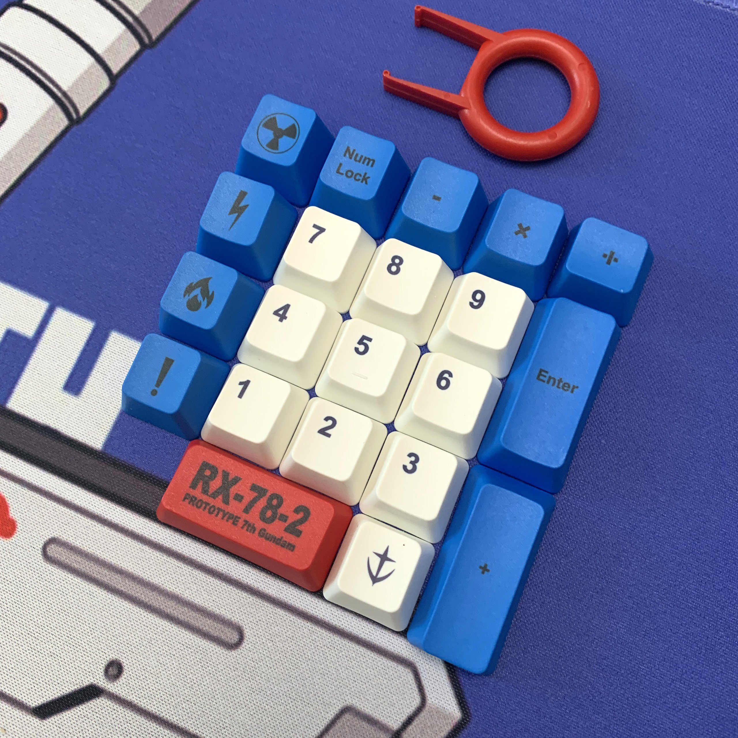 Keycap Bàn Phím Gundam  Oem ProfileThick PBT 123 Phím