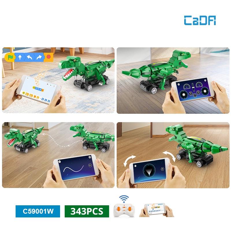 Đồ Chơi Lắp Ráp Điều Khiển Robot Khủng Long - CADA C59001W
