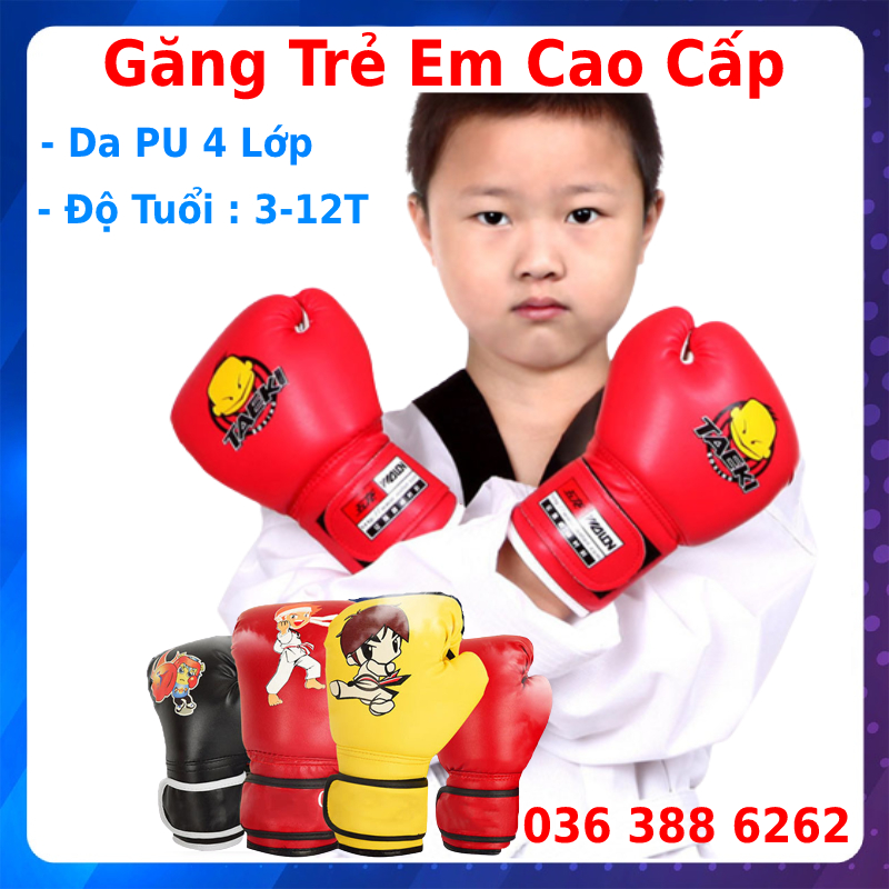 Vỏ bao cát đấm bốc boxing trẻ em 4 lớp dài 60cm, đường kính 26cm tặng full combo 5 món bao gồm găng tay đấm bốc trẻ em, móc treo, dây xích, khuy cài