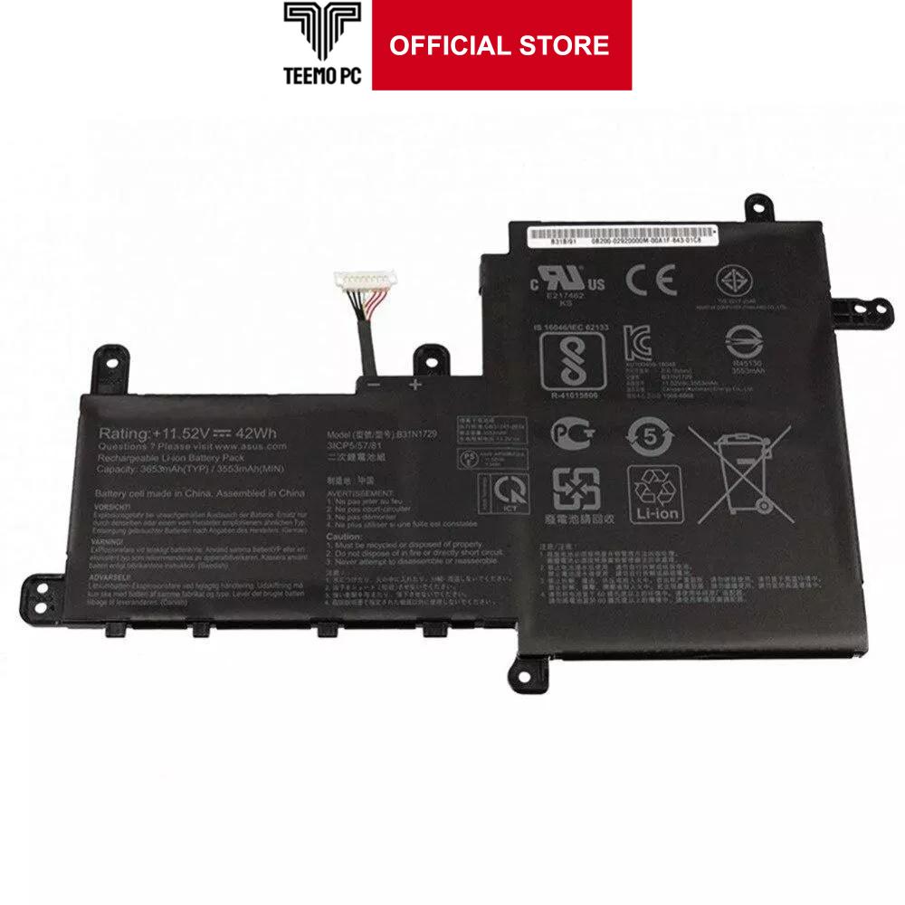 Pin Tương Thích Cho Laptop Asus Vivobook S15 S530U S530Ua S530Un X530Fn 42Wh B31N1729 - Hàng Nhập Khẩu New Seal TEEMO PC TEBAT725