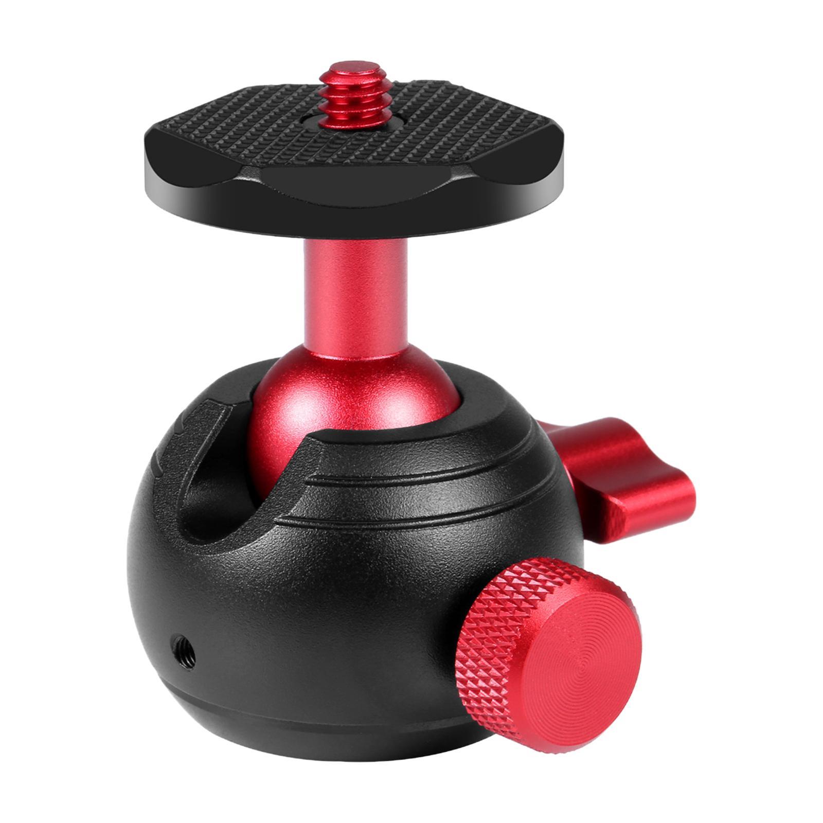 360 Degree Rotating Panoramic Tripod Ball Head, 1/4 inch Screw, 1/4 inch to 3/8 inch Screw Hole for DSLR Camera LED Lights