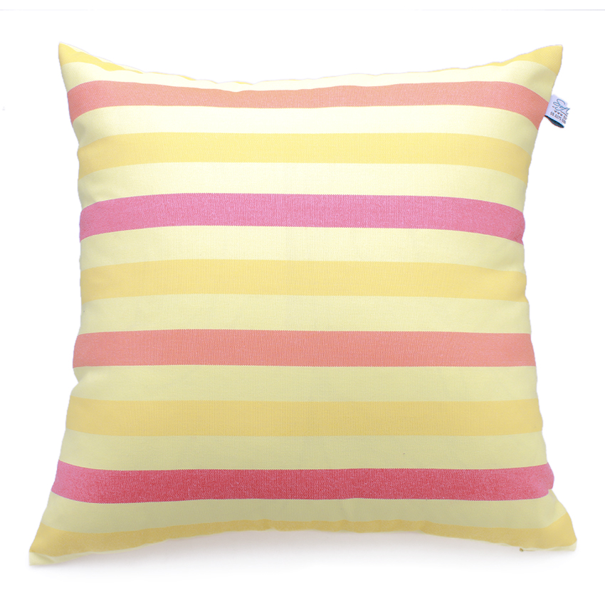 Gối trang trí Soft Decor 40 Yellow Red Stripe (Vàng đỏ)