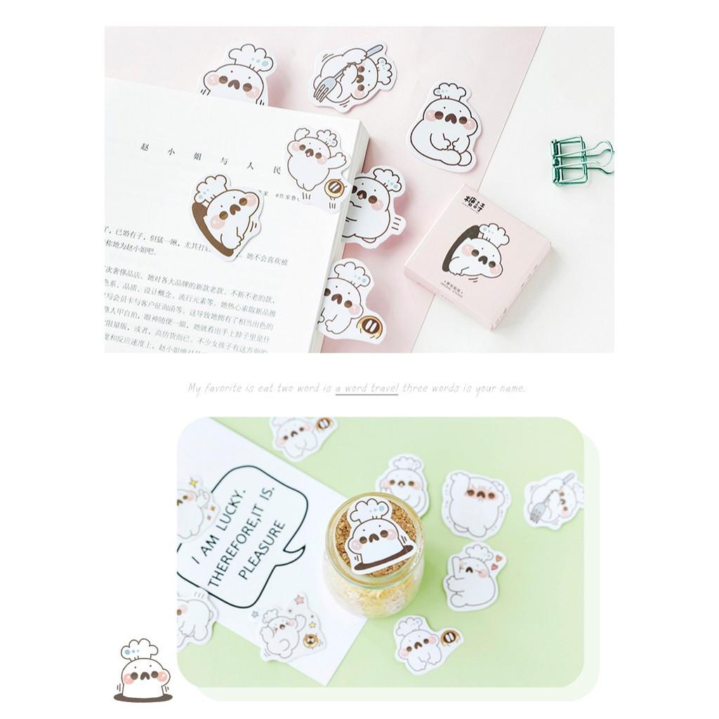 Hộp 45 miếng dán sticker Đầu bếp cute M055