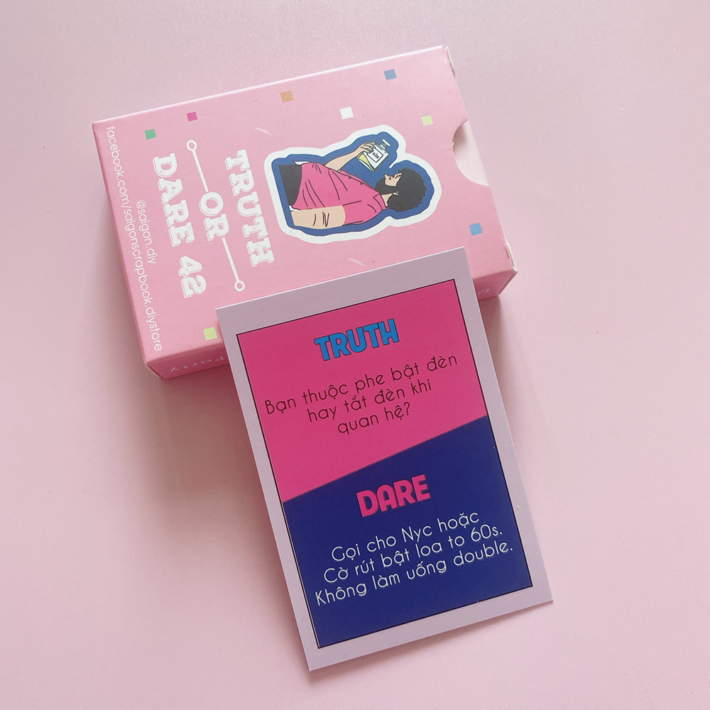 Bộ Bài Drinking Game Truth Or Dare 42 Lá Hot Trend Uống Rượu Bia Đi Nhậu Thử Thách Hay Khuấy Động Tụ Tập Bạn Bè