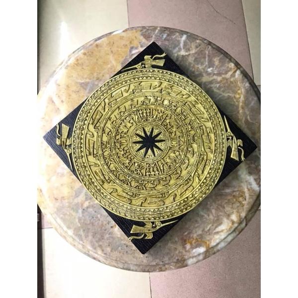 Tranh Treo Tường Hình Mặt Trống Đồng Đá Hoa Cương - ngang 20cm