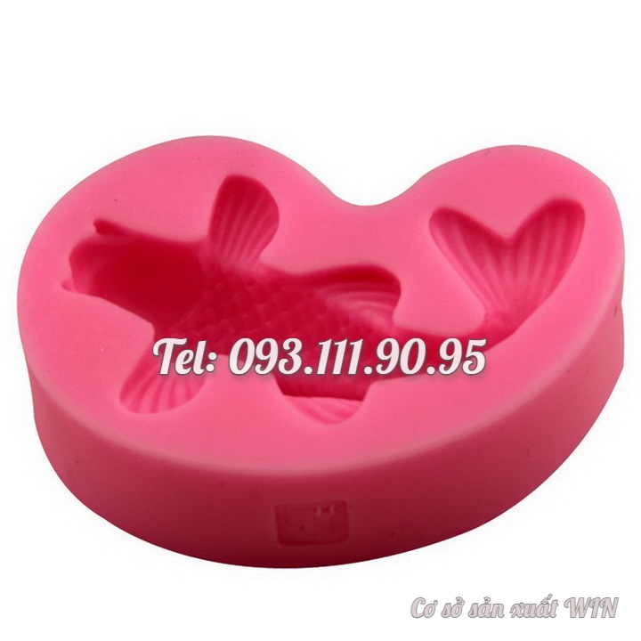 Khuôn silicon làm rau câu cá chép Koi Nhật Bản - Mã số 1304