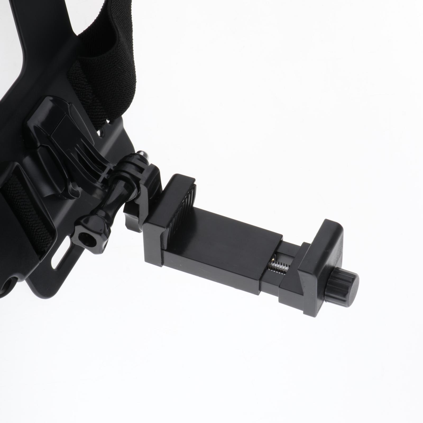 Adjustable Phone Chest Mount Harness Strap Holder Portable Fitness Mobile Clip
