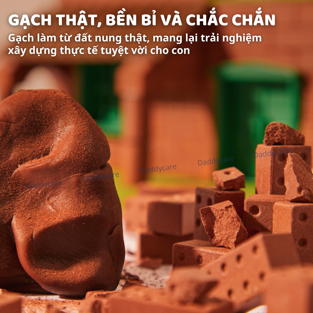 Đồ chơi lắp ráp khối xây dựng mô phỏng mini Mideer My First Building, đồ chơi nhập vai kĩ sư cho bé