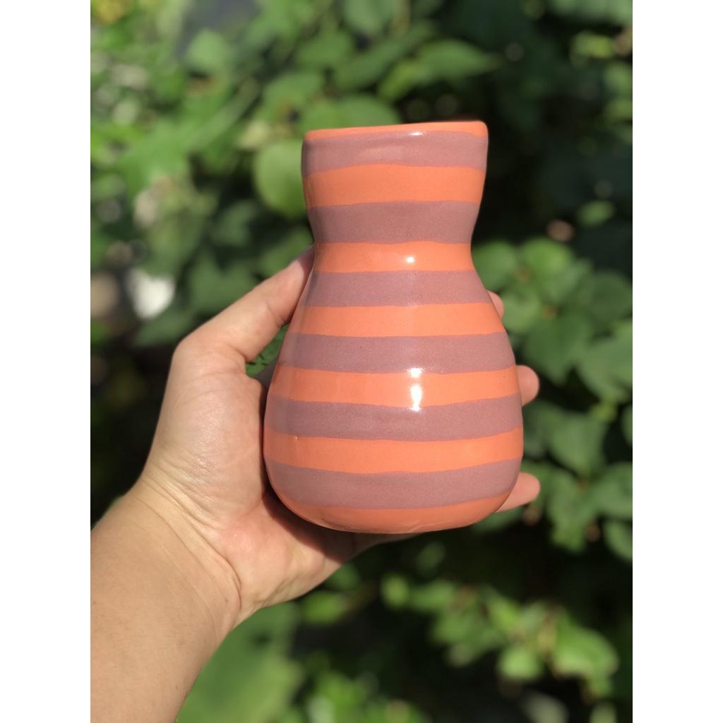 BÌNH HOA GỐM SỨ XUẤT KHẨU TRANG TRÍ DECOR BÌNH CẤM HOA XK18