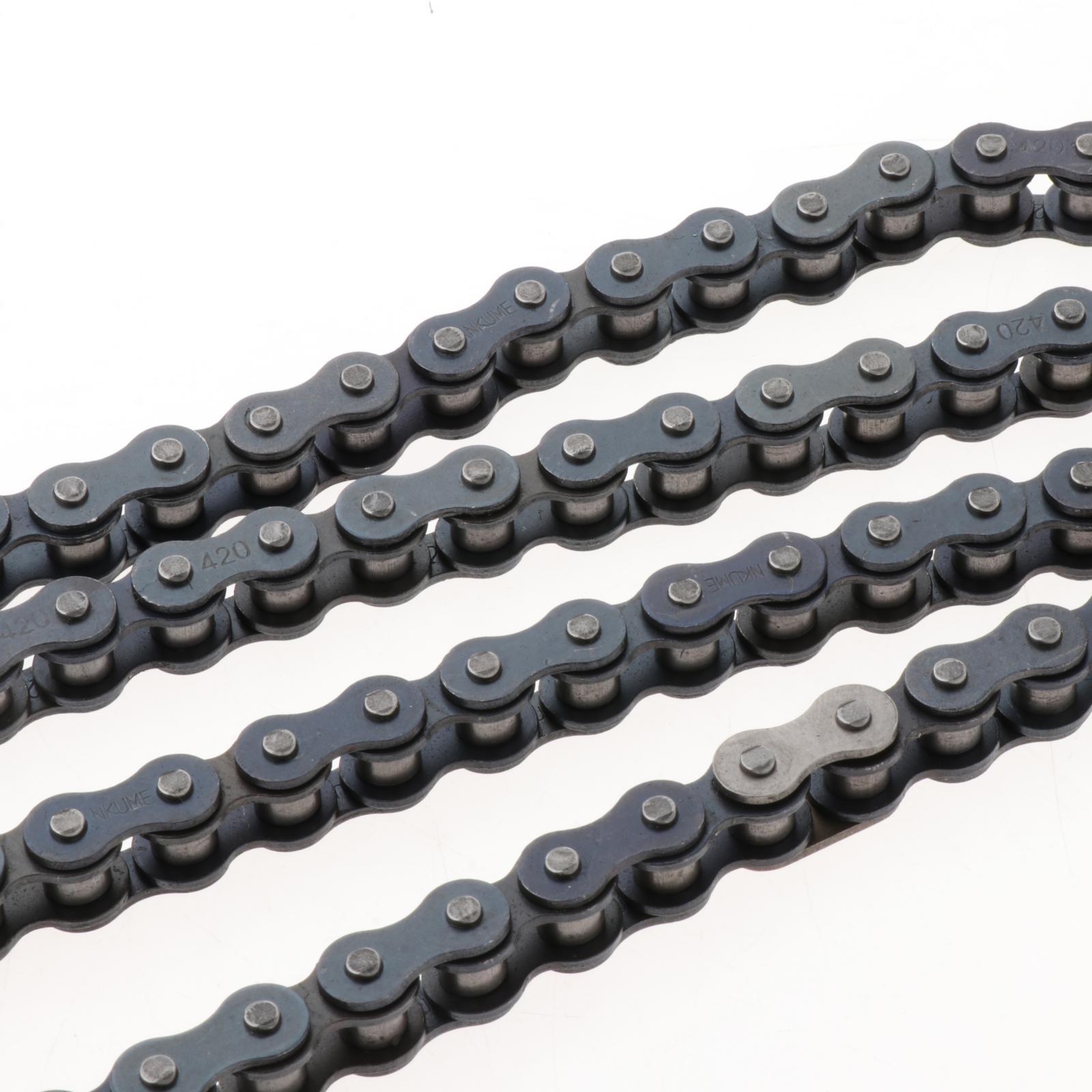 420 Motorcycle Chain 50-110Cc Tools Motorcycle Chain for Go Kart Dirt Pit Bike