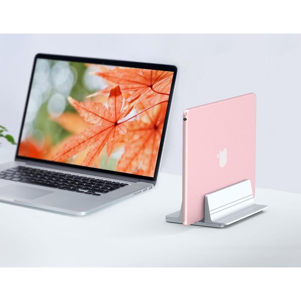 Kệ dựng đứng cho macbook, laptop, ipad với chân đế điều chỉnh được