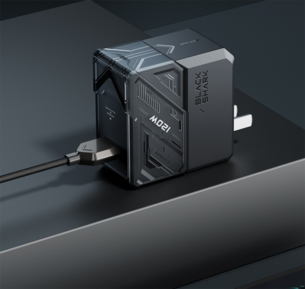 Bộ cáp củ sạc nhanh GaN Black Shark Starflow 120W hỗ trợ nhanh lên đến 120w