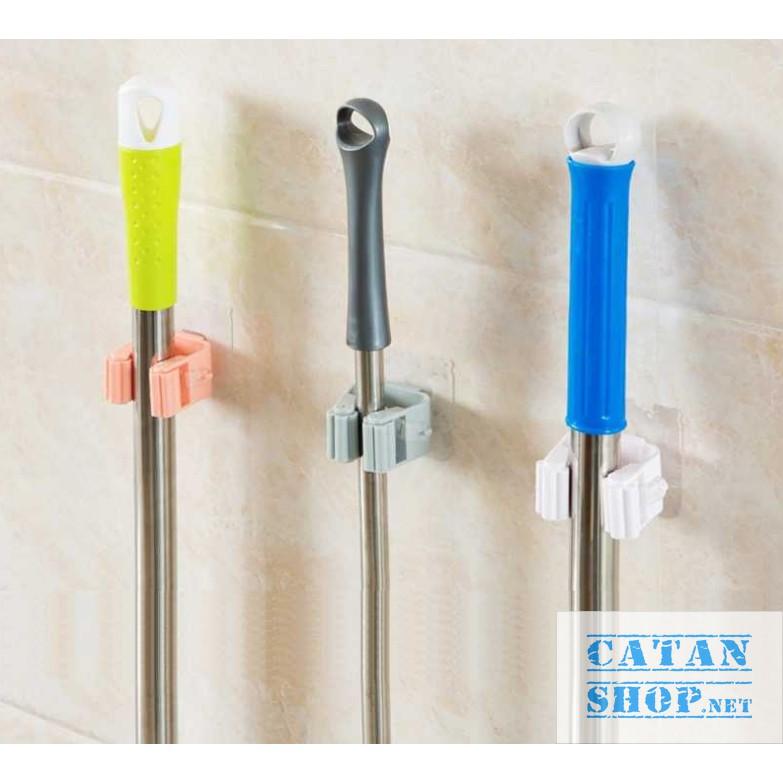 Móc treo chổi dán tường , treo cây lau nhà siêu dính thông minh, giúp đồ dùng thêm gọn gàng sạch sẽ GD328-Treochoi