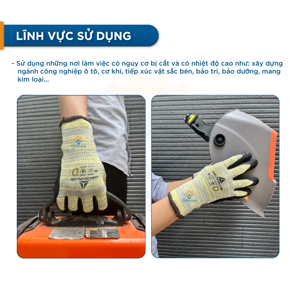 Găng tay chống cắt Venicut52 chống cắt cấp độ 5 găng tay chịu nhiệt 250 độ ôm tay thao tác tốt - Latex Glove Venicut52