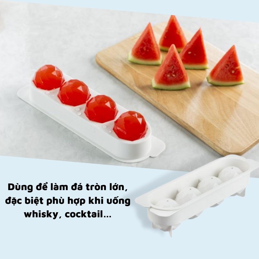 Khay đá tròn vỉ làm đá bi tủ lạnh kari inochi tủ lạnh viên bi chính hãng KDT01