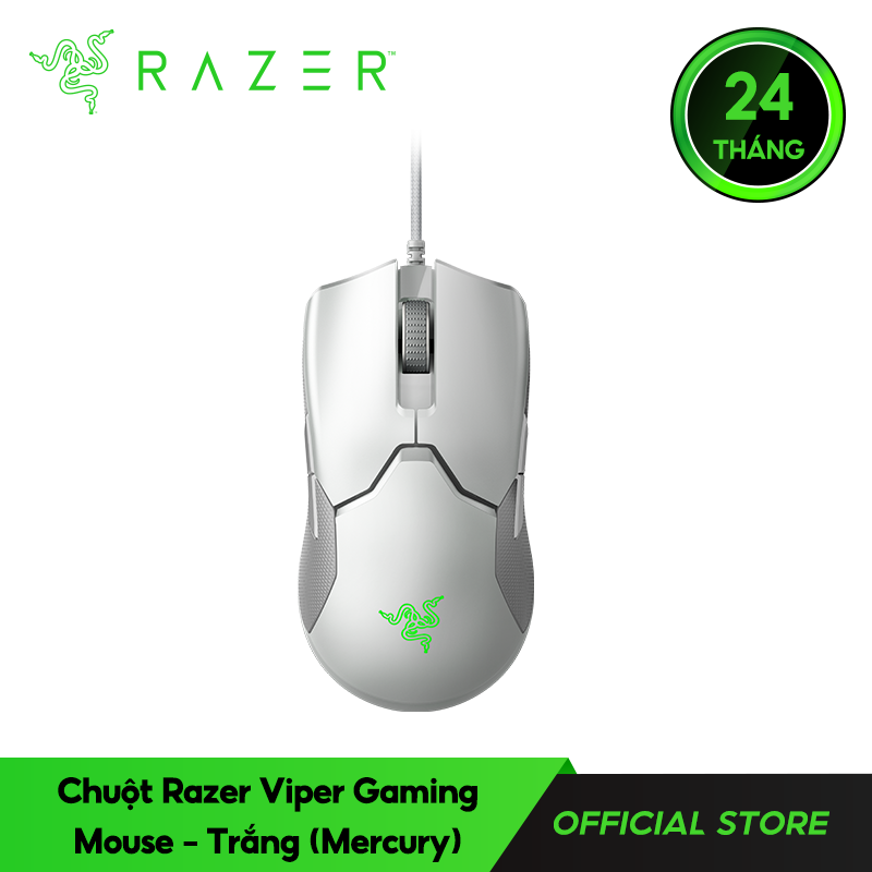 Chuột Razer Viper Gaming Mouse-Trắng(Mercury)_RZ01-02550700-R3M1- HÀNG CHÍNH HÃNG