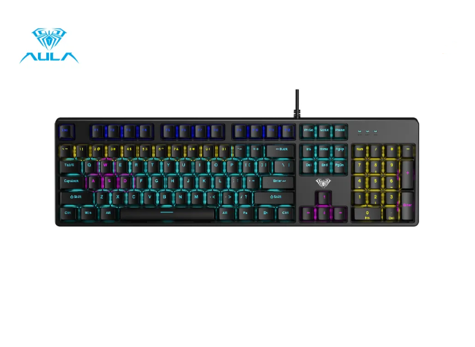 Bàn phím cơ Gaming có dây Aula S2022 PRO Back Red Switch - Hàng Chính Hãng