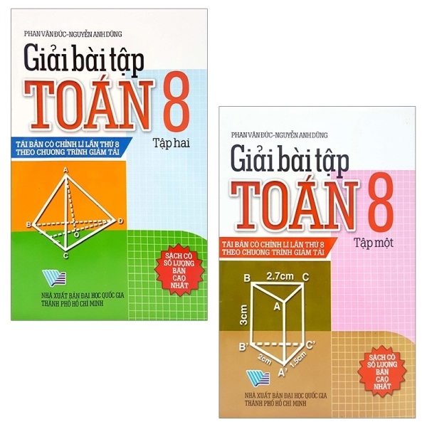 Combo Giải Bài Tập Toán 8: Tập 1 Và 2 (Bộ 2 Tập)