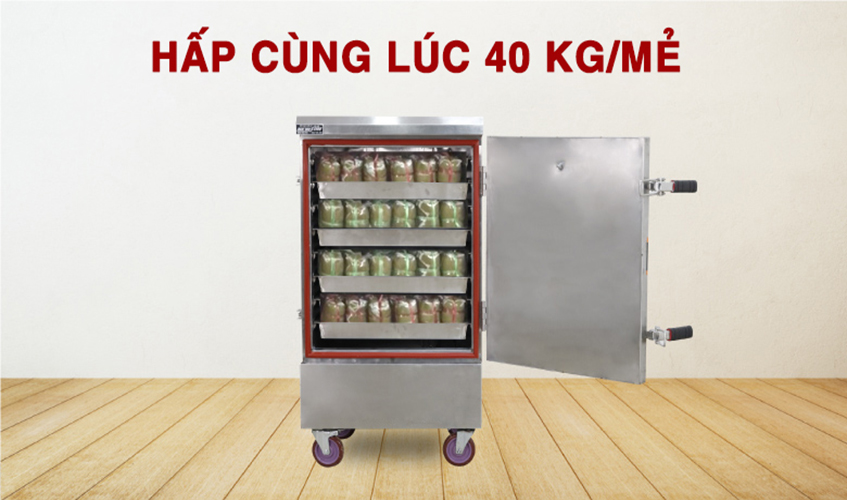 Tủ Hấp Giò Chả,Thực Phẩm 40 Kg/Mẻ Dùng Điện 8Khay Nhập Khẩu NEWSUN, Năng Suất Cao - Hàng Chính Hãng