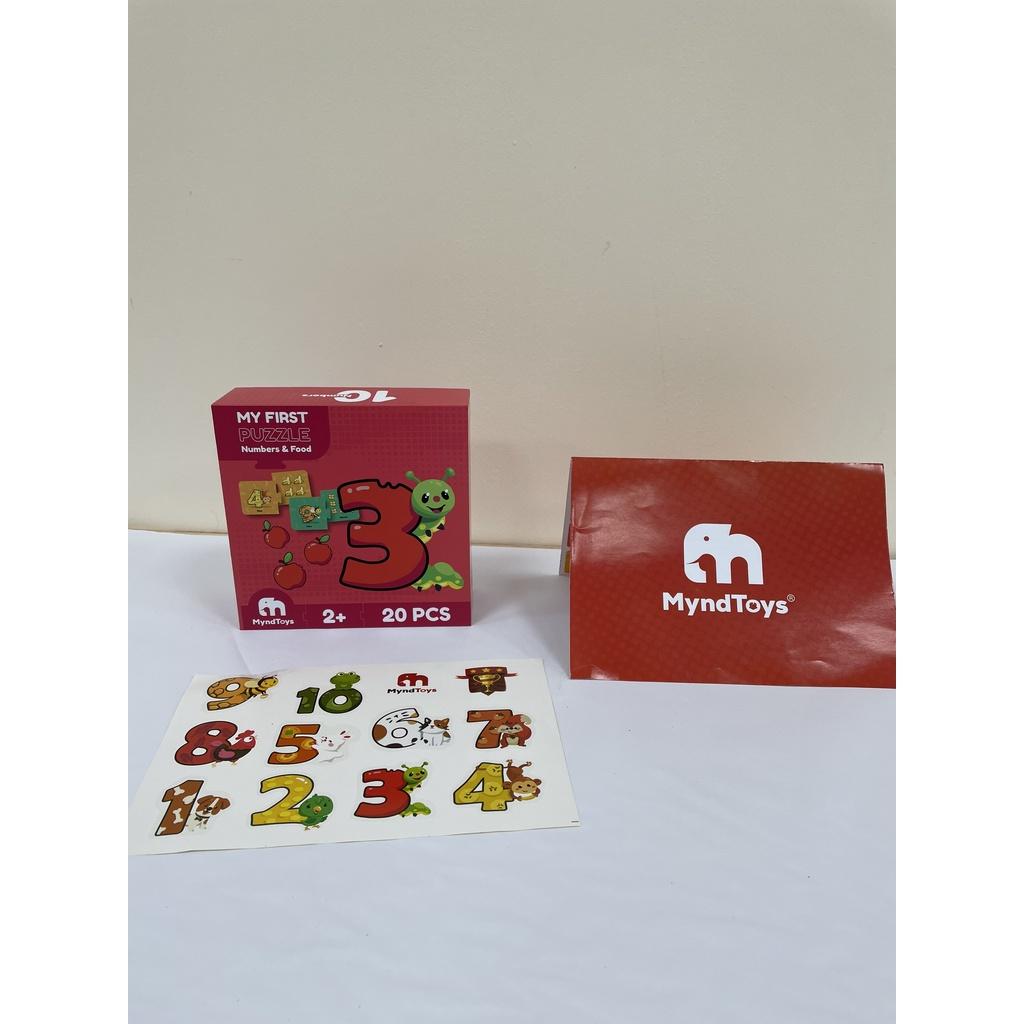 Đồ Chơi Xếp Hình MyndToys My First Puzzle - Numbers & Food Dành Cho Các Bé Trên 2 Tuổi