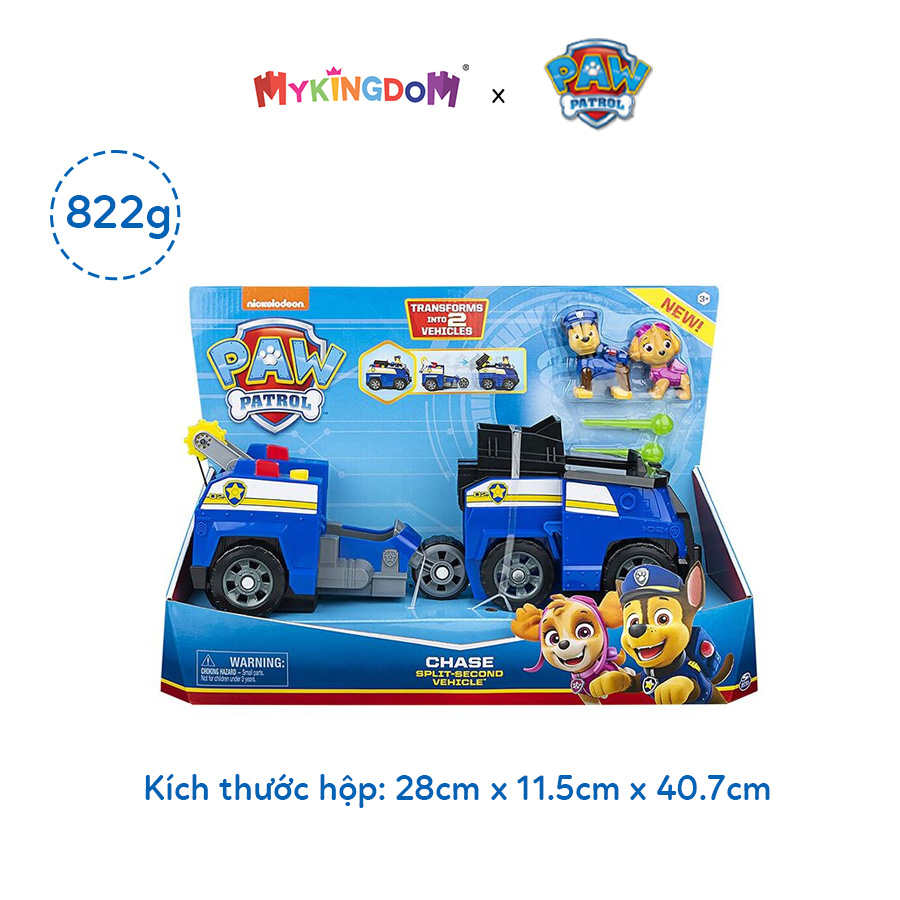Đồ Chơi PAW PATROL Xe Cứu Hộ 2 Trong 1 Tách Đôi Siêu Hạng 6055931
