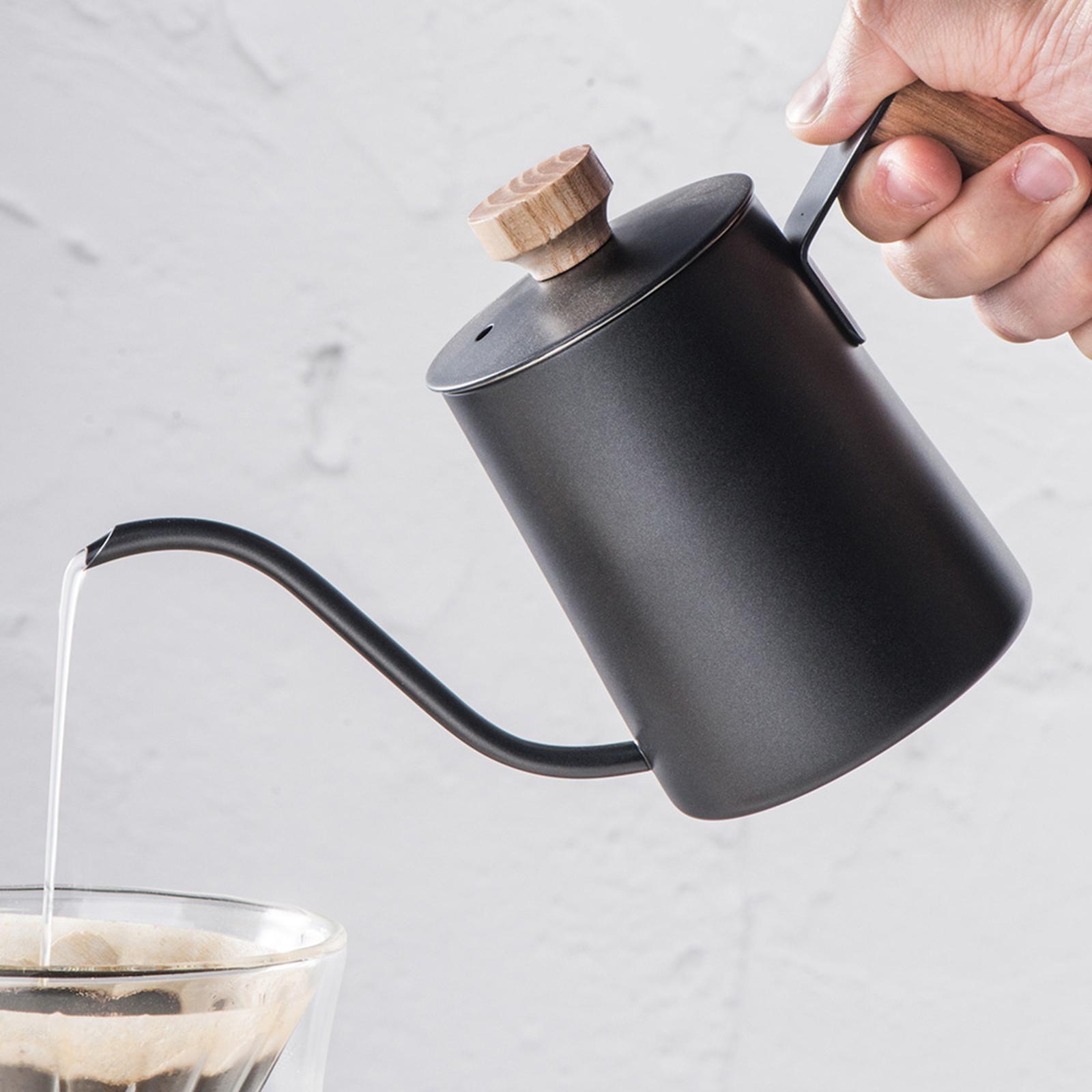 550ml Pour Over Coffee Dripper Kettle Gooseneck Stainless Tea