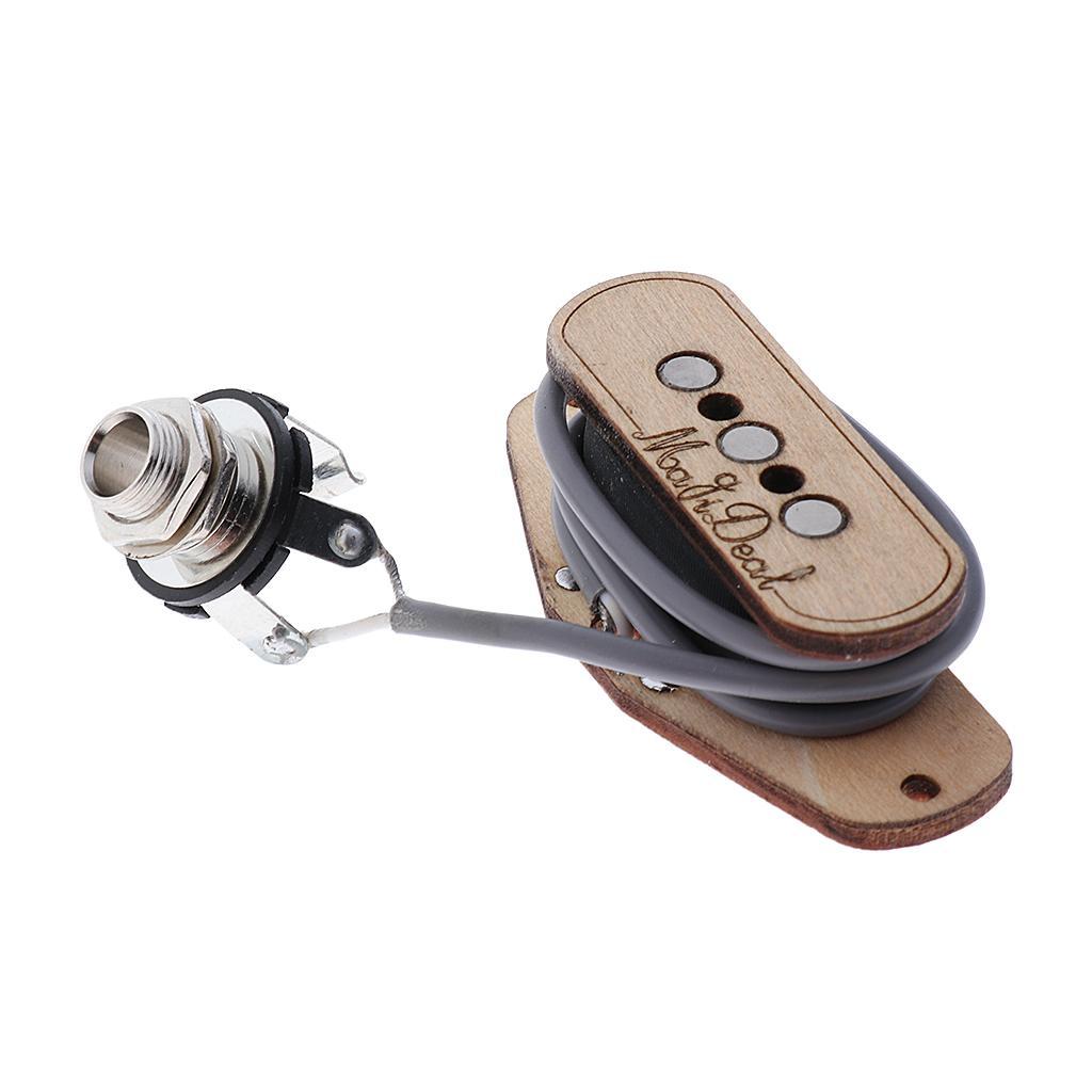 3pcs 3 String Cigar Box Guitar Pickup With Input Jack Cigar Box Guitar Parts