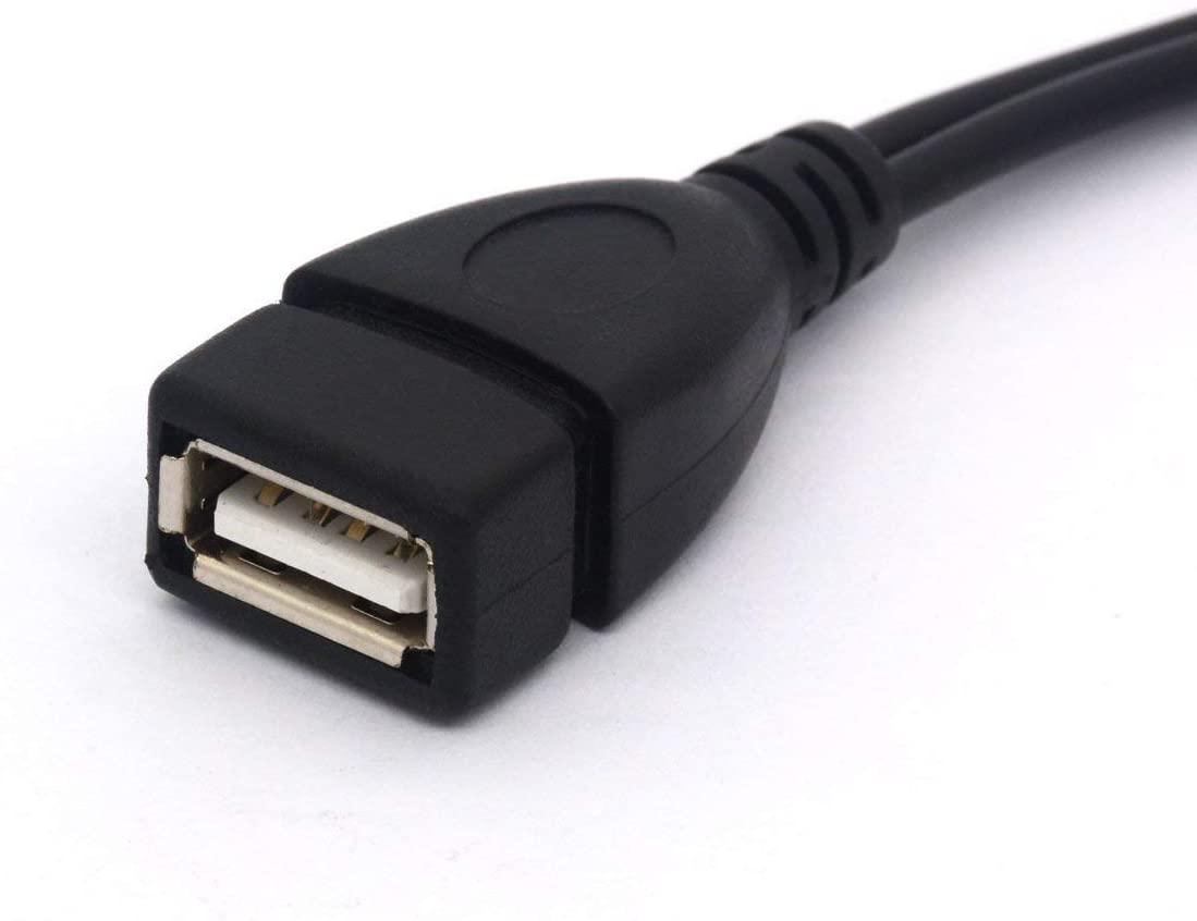 1 trong 2 OTG Micro USB Host Power Y SHELLTER Bộ chuyển đổi USB thành Micro 5 pin cáp nam nam bền Micro USB Cáp