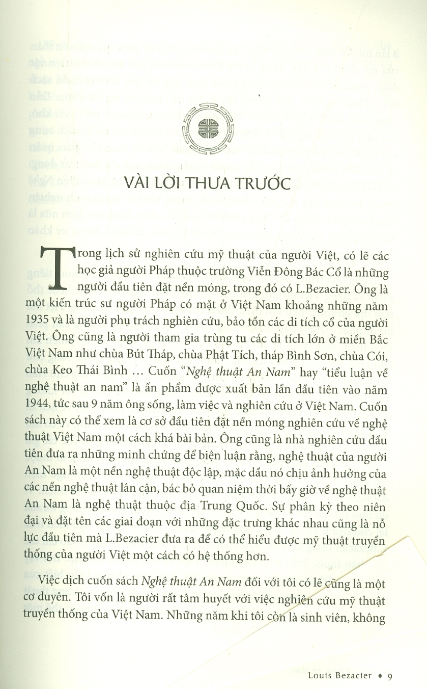 NGHỆ THUẬT AN NAM - Louis Benzacier – Trang Thanh Hiền, Mai Yến Thi dịch - Trường Phương - NXB Mỹ Thuật