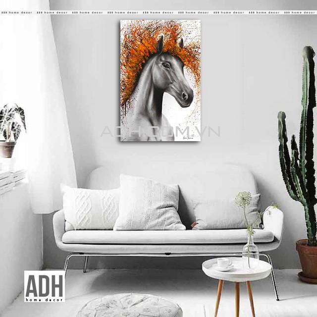 Tranh canvas hình ngựa ADH7854