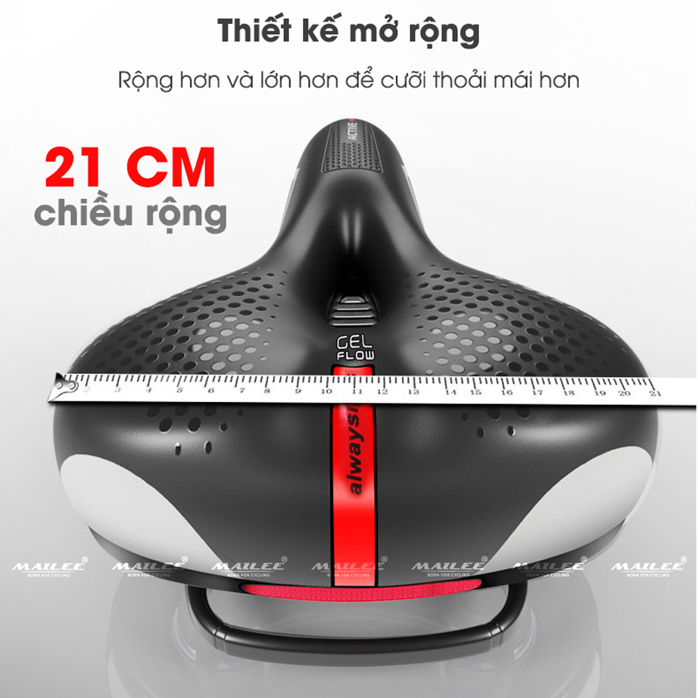 Yên BÉO xe đạp GEL-608 Da PU Thoáng Khí Êm Ái Chống Sốc Phụ Kiện Xe Đạp Thể Thao Lắp đặt dễ dàng - Mai Lee