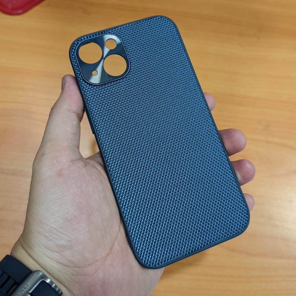 Ốp lưng ip 13 pro max ip 13 pro 13 vân VẢI NYLON nhiều màu chống bám vân tay bảo vệ camera phụ kiện huỳnh tân store