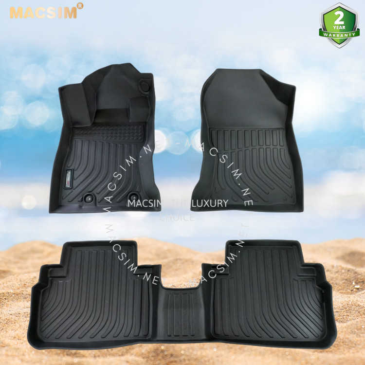 Thảm lót sàn xe ô tô Subaru Forester 2019+ Nhãn hiệu Macsim chất liệu nhựa TPE cao cấp màu đen