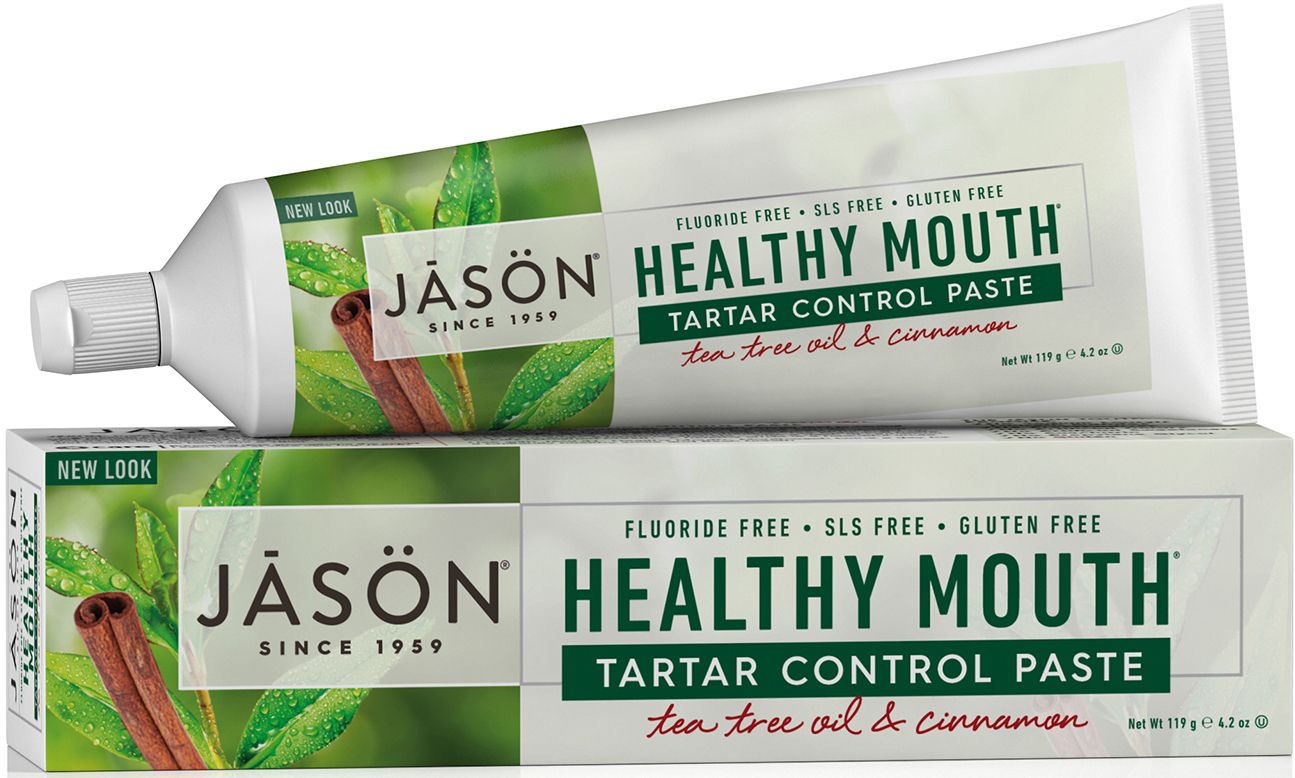 Kem đánh răng chống mảng bám JASON HEALTHY MOUTH TARTAR CONTROL TOOTHPASTE TEA TREE OIL & CINNAMON
