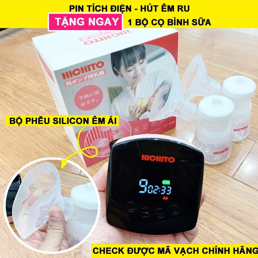 Máy Hút Sữa HICHITO Nhật Bản chính hãng tặng bộ cọ rửa bình sữa - Bảo hành 12 tháng