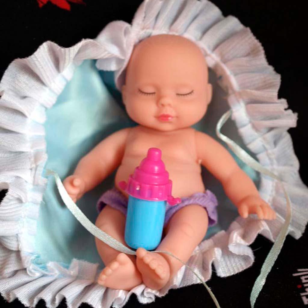 Cute Vinyl Sleeping Baby Doll Lifelike Baby Toy Kids Egg Toy Xmas Gift