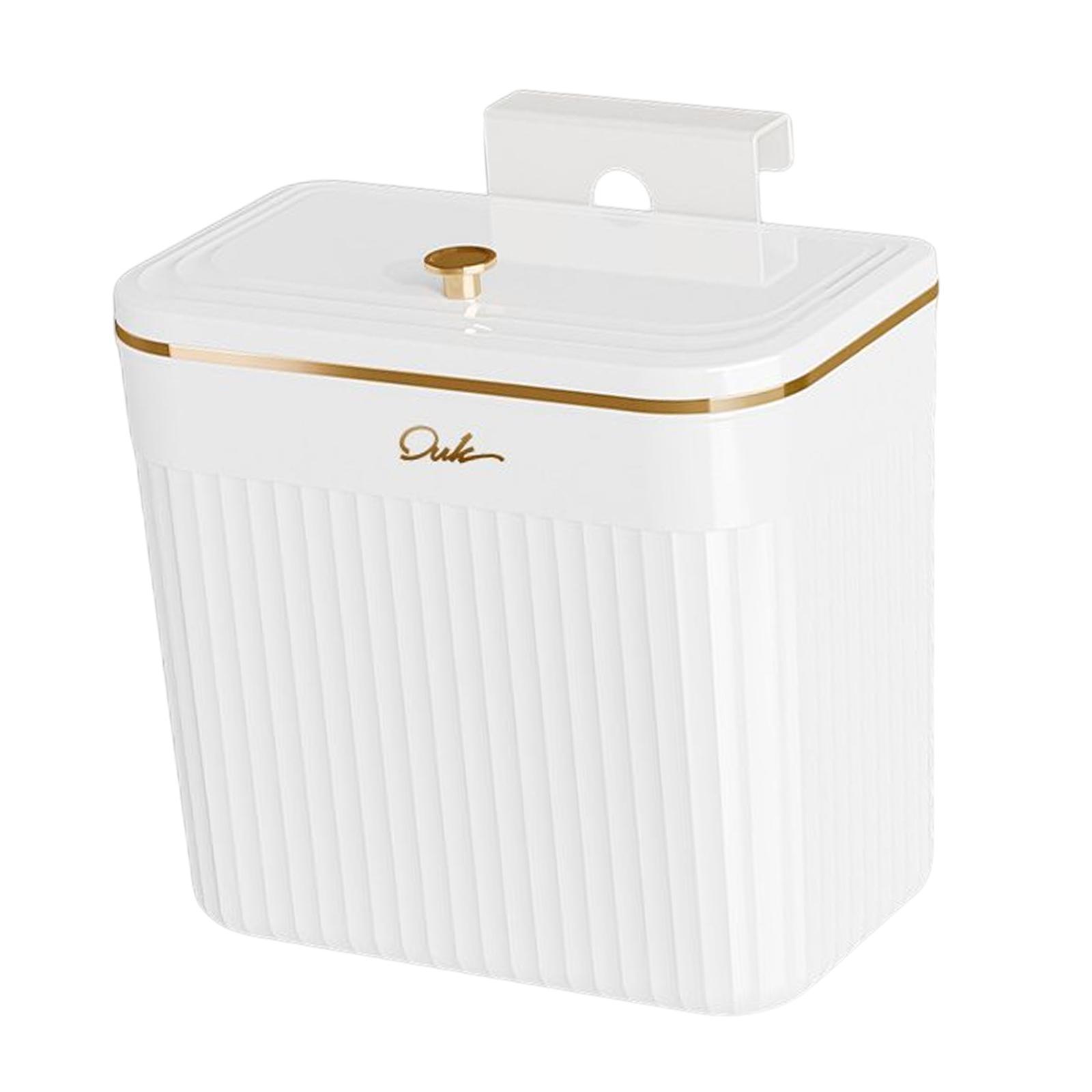 Trash Can Indoor Wall Door Bathroom Wall Mounted Kitchen Counter Compost Bin