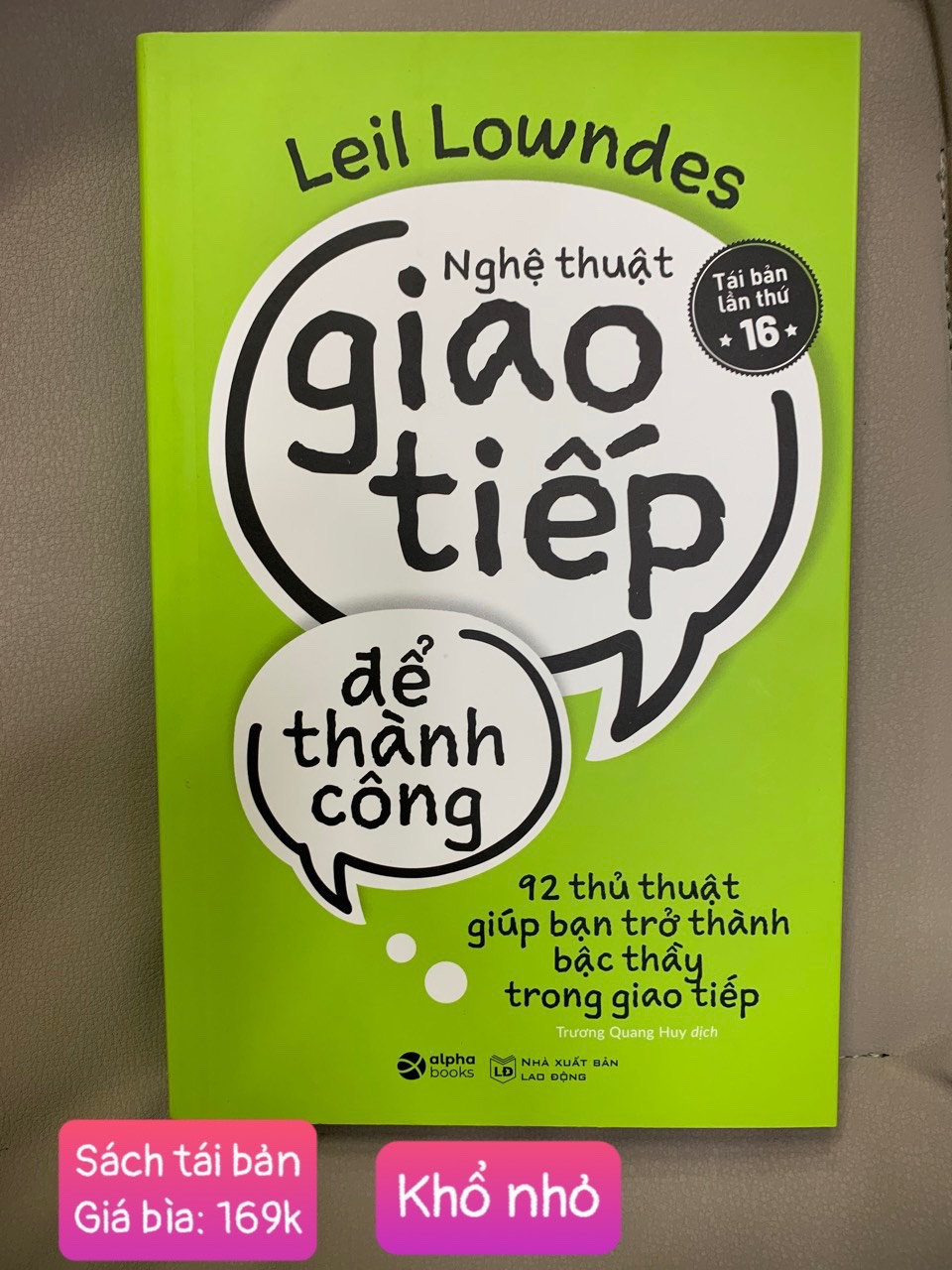 Nghệ Thuật Giao Tiếp Để Thành Công - Leil Lowndes - Trương Quang Huy dịch -