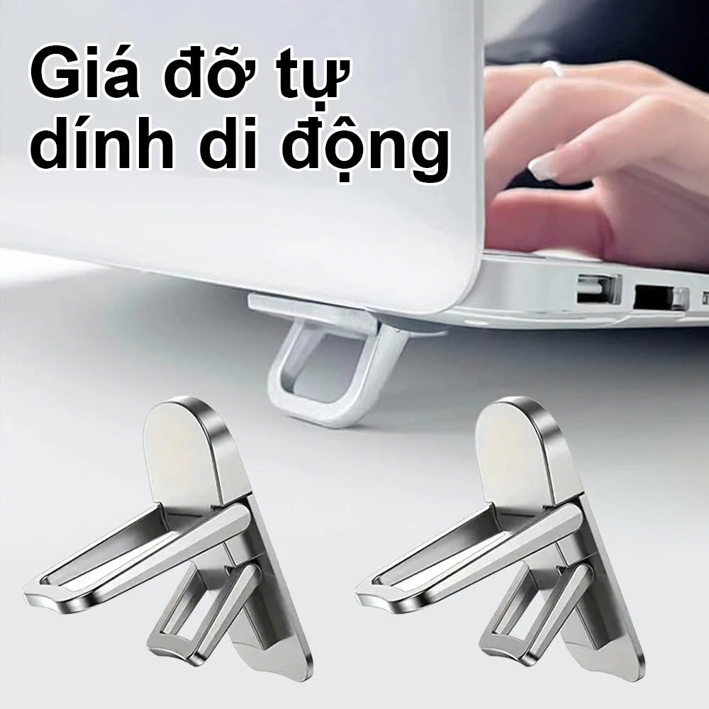 Giá đỡ laptop di động đế tản nhiệt cho Laptop, kê laptop Mac tiện lợi - Hàng chính hãng