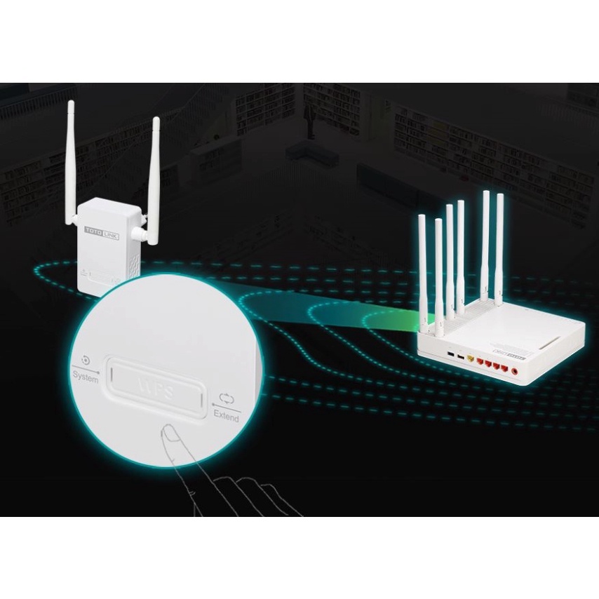 Bộ Kích Sóng Wifi Repeater 300Mbps Totolink EX200, Bộ Kích Sóng 4G - Hàng Chính Hãng