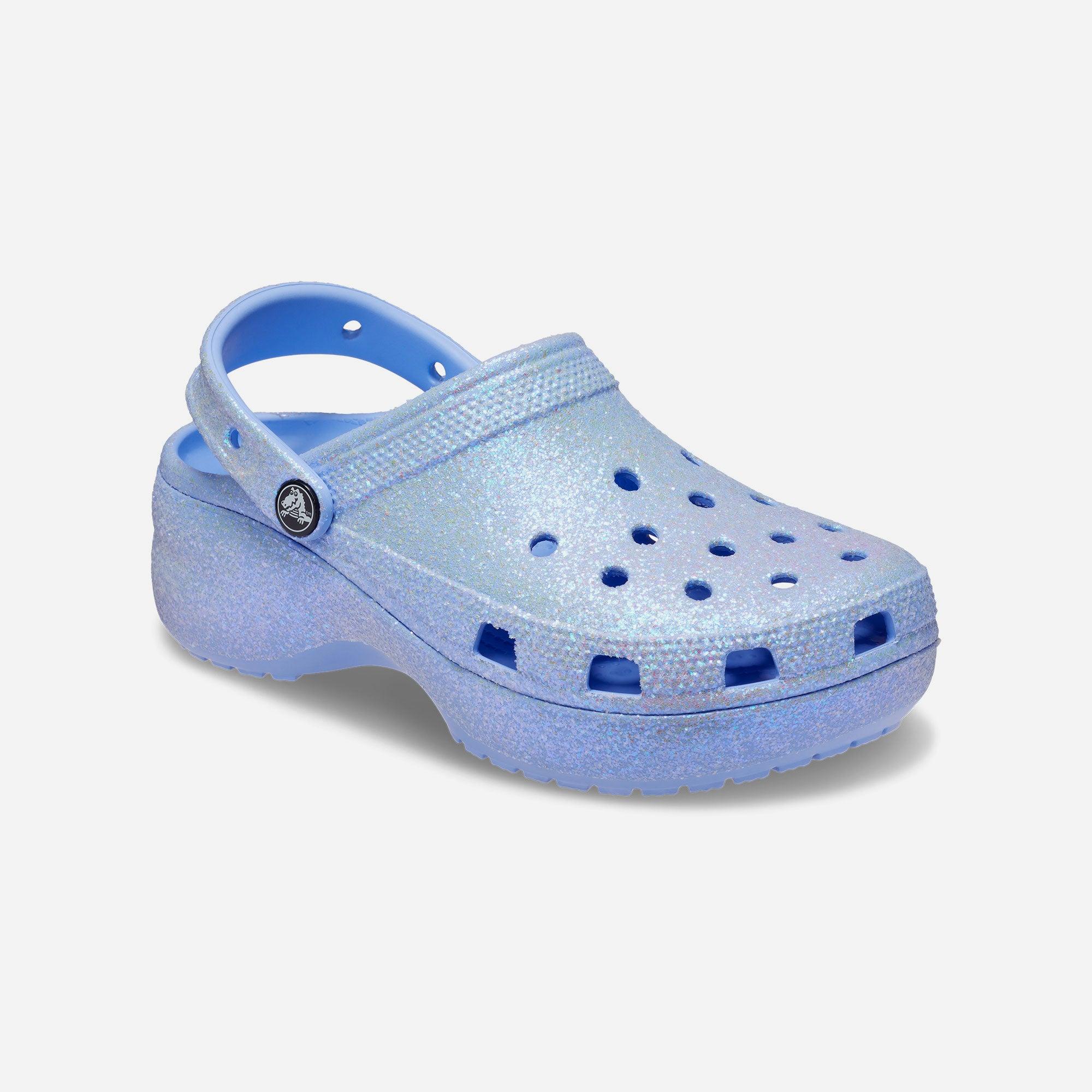 Giày lười nữ Crocs Classic Platform Glitter - 207241-5Q6