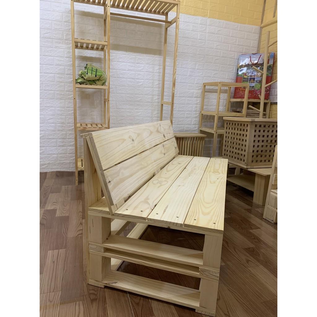 Ghế Sofa Gỗ, Ghế sofa pallet, Size 120x40x30cm