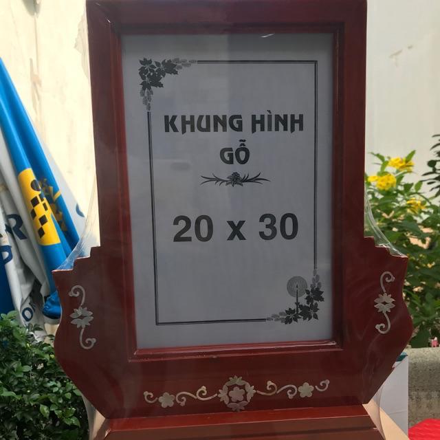 Khung hình gỗ thờ cao cấp 20x25 va 20x30